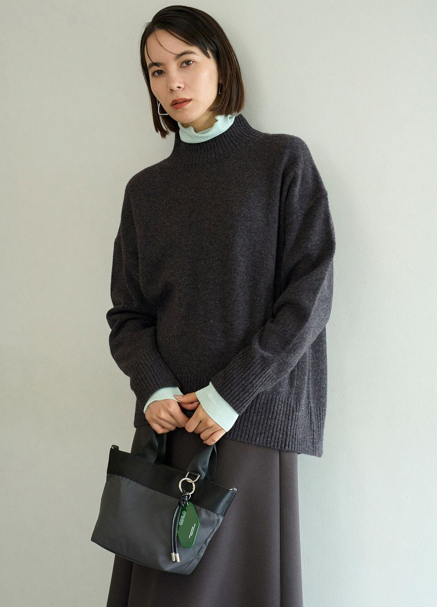 尼龍多用途托特小包(附吊飾)